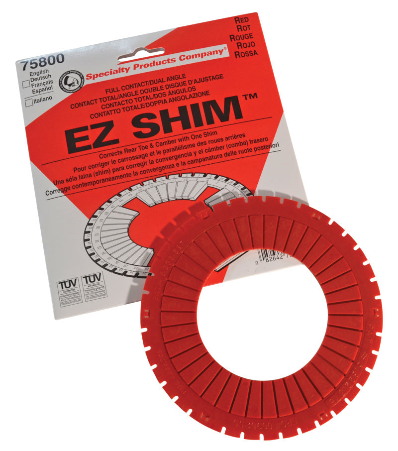 SPC Performance 75800 FITS: EZ Shim Dual Angle Camber/Toe Shim (Red) Alignment Kits