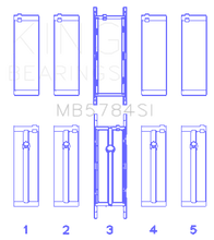 Load image into Gallery viewer, King Engine Bearings MB5784SI0.25 FITS:King BMW N20/B20 Crankshaft Main Bearings Bearings