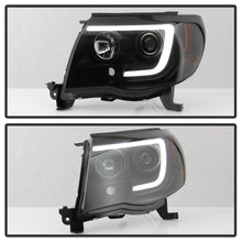 Load image into Gallery viewer, SPYDER 5085771 FITS: 05-11 Toyota Tacoma Ver 2 Proj Headlights Light Bar DRL Black Smoke PRO-YD-TT05V2-LB-BSM Headlights