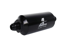 Load image into Gallery viewer, Aeromotive 12377 FITS: In-Line Filter (AN -8 Male) 10 Micron Fabric Element Bright Dip Black Finish Fuel Filters