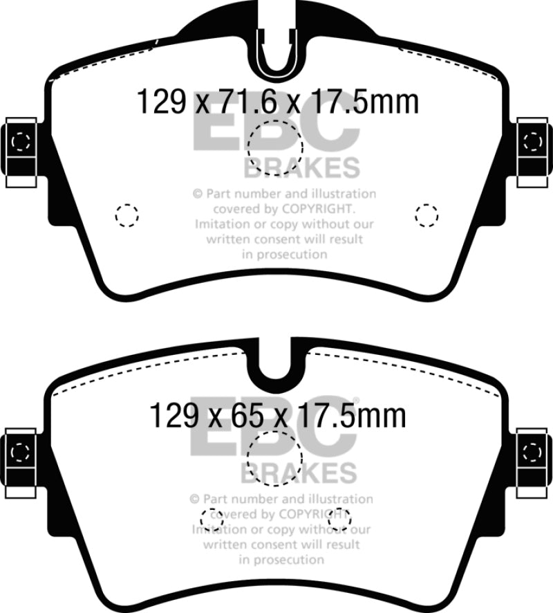 EBC DP32227C FITS: 14+ Mini Hardtop 2.0 Turbo Cooper S Redstuff Front Brake Pads Brake Pads Performance