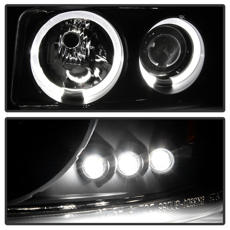 SPYDER 5009357 FITS: GMC Sierra 1500/2500/3500 99-06 Projector Headlights LED Halo LED Black PRO-YD-CDE00-HL-BK Headlights