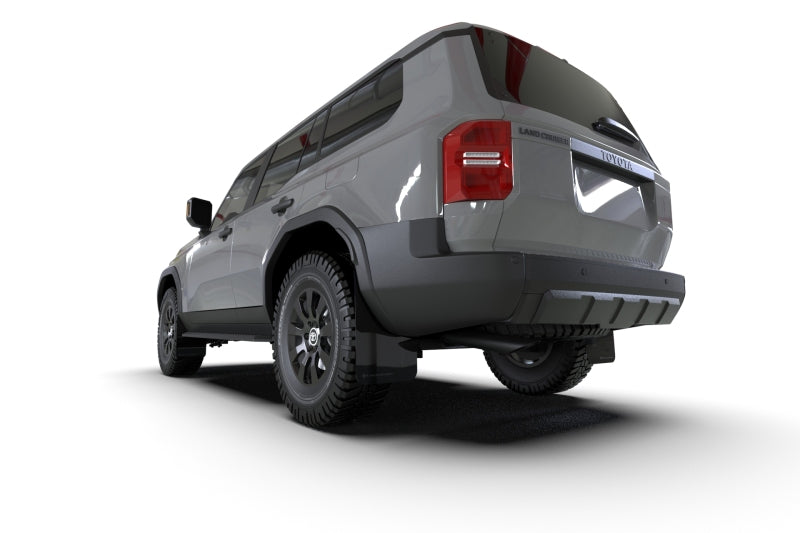 Rally Armor MF138-UR-BLK-MBK FITS: 22-25 Toyota Land Cruiser Black UR Mud Flap Metallic Black Logo Mud Flaps