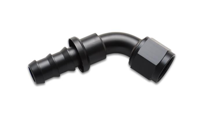 Vibrant 22606 FITS: Push-On 60 Degree Hose End Elbow FittingSize -6AN Fittings