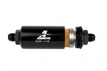 Load image into Gallery viewer, Aeromotive 12377 FITS: In-Line Filter (AN -8 Male) 10 Micron Fabric Element Bright Dip Black Finish Fuel Filters