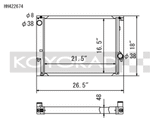 Koyo HH422674 FITS: Radiators FITS: 88-99 BMW 3-Series inc. E36 M3 (MT / 6 Cyl. ONLY) Radiator Radiators