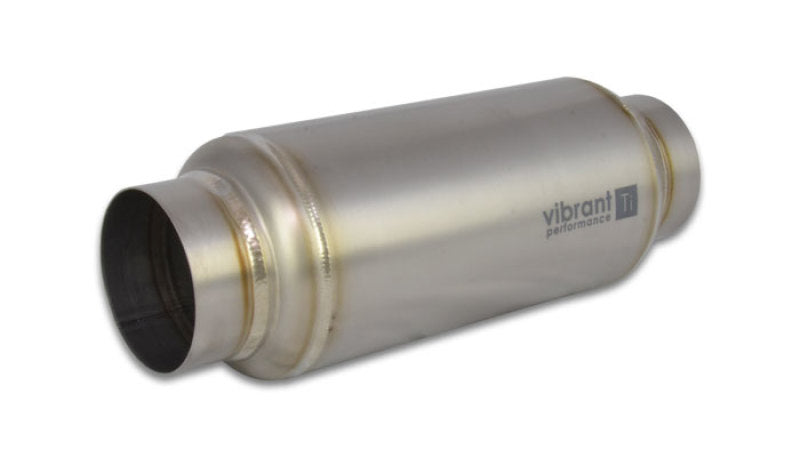Vibrant 17530 FITS: Titanium Resonator 3in. Inlet / 3in. Outlet x 12in. Long Resonators