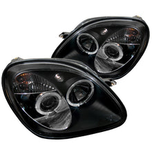 Load image into Gallery viewer, Spyder Mercedes Benz SLK 98-04 1PC Projector Halogen Model- LED Halo Blk PRO-YD-MBSLK98-1PC-HL-BK