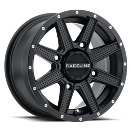 Raceline A92B-47011-47 FITS: A92B Hostage 14x7in / 4x156 BP / 2+5 -47mm Offset / 83.8mm Bore Satin Black Wheel Wheels Cast