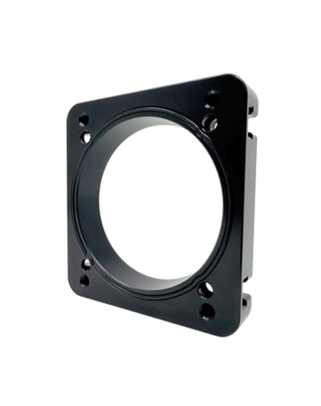 Torque Solution TS-SU-870P-BK FITS: 06-21 Subaru STI EJ Big Bore Manifold Big Bore 76mm Throttle Body Adapter Black Throttle Body Spacers