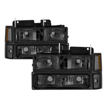 Load image into Gallery viewer, SPYDER 5072238 FITS:xTune Chevy Suburban 94-98 Headlights w/ Corner &amp; Parking Lights 8pcs Smoked HD-JH-CCK88-AM-SM-SET Headlights