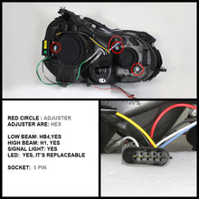 Load image into Gallery viewer, SPYDER 5038029 FITS: Mercedes Benz CLK 03-09 Projector Halogen Model- LED Halo DRL Chrm PRO-YD-MBCLK03-DRL-C Headlights