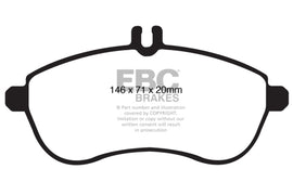 EBC UD1340 FITS: 12-14 Mercedes-Benz C250 (W204) 1.8 Turbo Ultimax2 Front Brake Pads Brake Pads OE