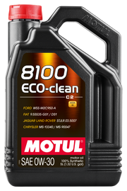 Motul 102889 FITS: 5L Synthetic Engine Oil 8100 0W30 4x5L ECO-CLEAN ACEA C2 API SM ST.JLR 03.5007 Motor Oils