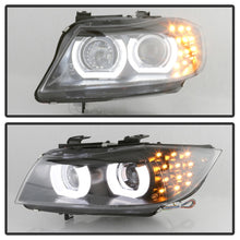 Load image into Gallery viewer, SPYDER 5086495 FITS: 09-12 BMW E90 3-Series 4DR HID w/ AFS Only LED Turn Black PRO-YD-BMWE9009-AFSHID-BK Headlights