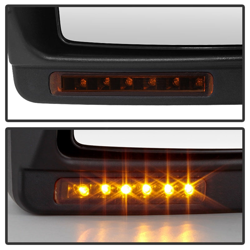 SPYDER 9935381 FITS:xTune Ford F150 07-14 Power Heated Amber LED Signal Telescoping Mirror Left MIR-FF15007S-PWH-AM-L Side Mirrors