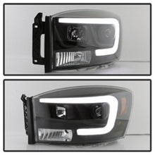 Load image into Gallery viewer, SPYDER 5085306 FITS: Dodge Ram 1500 06-08 V2 Projector Headlights Light Bar DRL Black (PRO-YD-DR06V2-LB-BK) Headlights