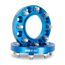 Load image into Gallery viewer, Mishimoto Borne Off-Road Wheel Spacers - 8X170 - 125 - 25mm - M14 - Blue