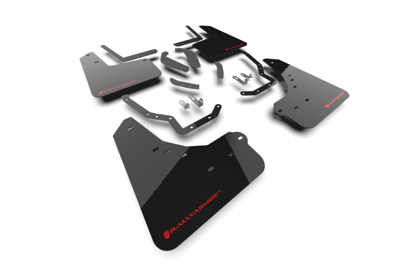 Rally Armor MF148-UR-BLK-RD FITS: 2025+ Toyota 4Runner Black UR Mud Flap w/ Red Logo Mud Flaps