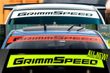 GrimmSpeed 2002+ WRX/STI / 05-09 Legacy Windshield Banner 43in. - White FITS: Subaru GT - GRMGRM111035
