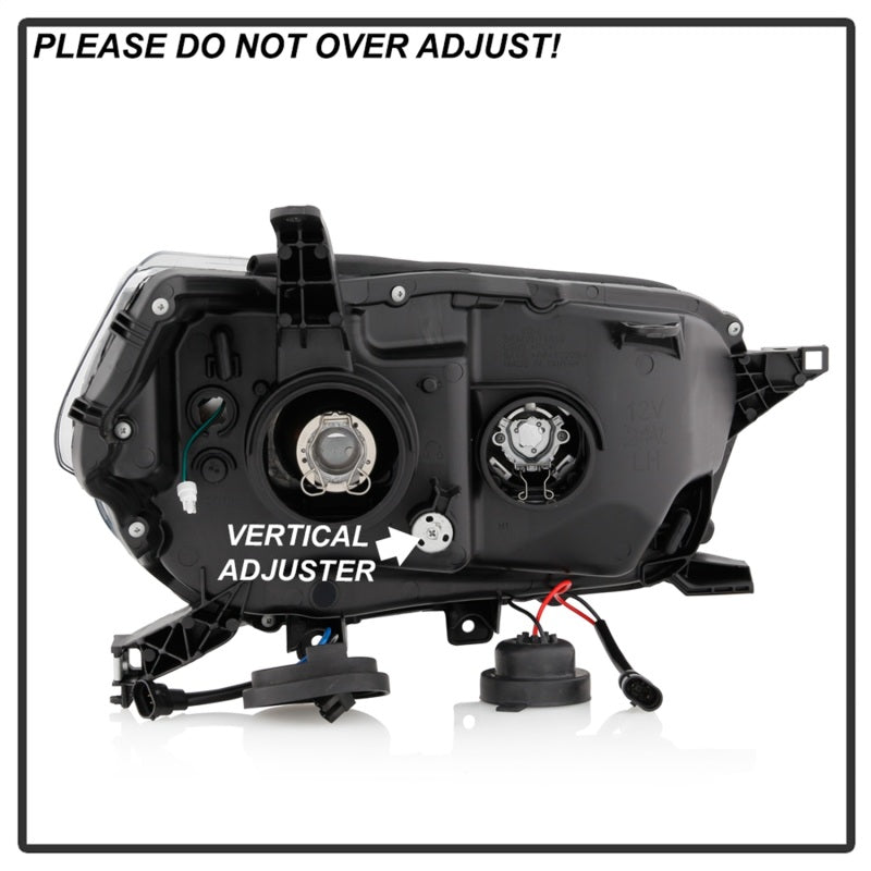 SPYDER 5087454 FITS: Signature Toyota 4Runner 10-13 Projector Headlights Black (PRO-YD-T4R10SI-BK) Headlights