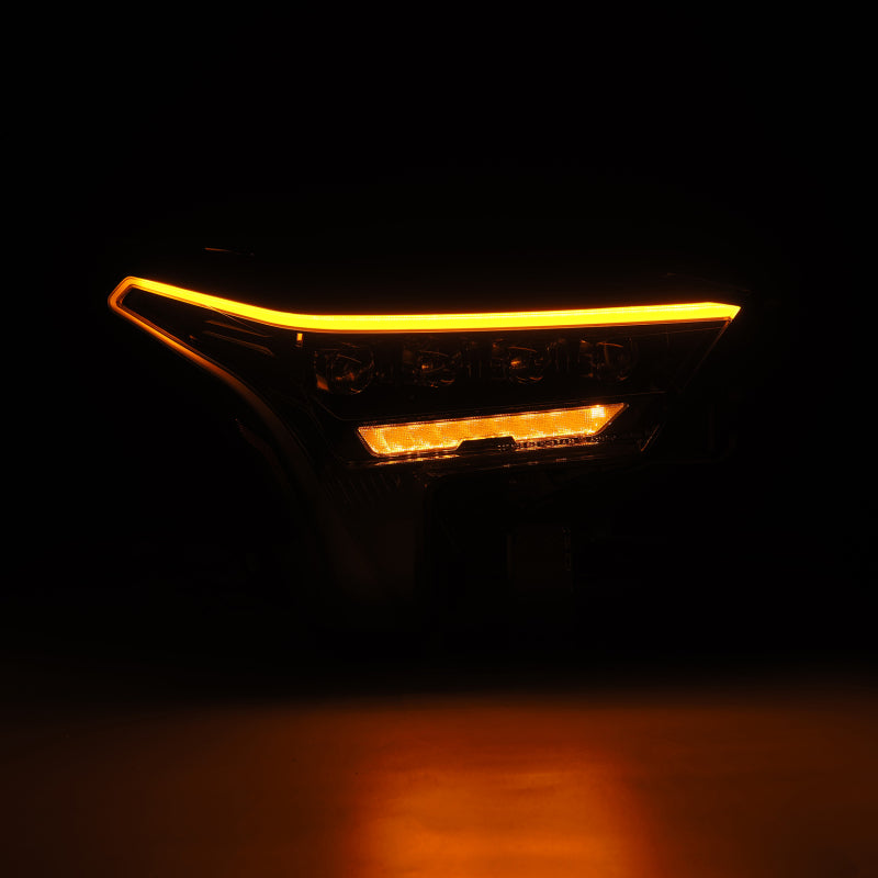 AlphaRex 880871 FITS: 22-23 Toyota Tundra NOVA-Series Headlights Alpha-Black w/Amber DRL Req 810029 OR 810030 Headlights