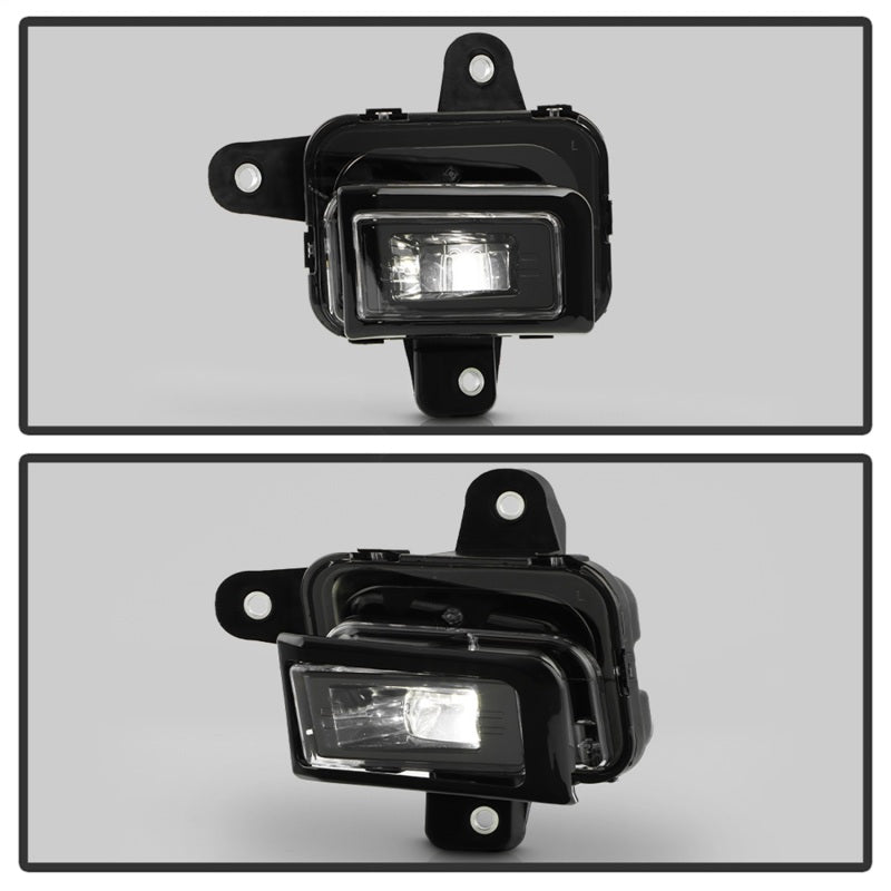SPYDER 9054167 FITS: 23-25 GMC Sierra 1500 OEM Style LED Fog Light w/ Switch Clear (FL-GS2023-LED-C) Fog Lights