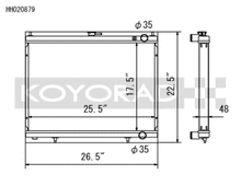 Load image into Gallery viewer, Koyo HH020879 FITS: Radiators FITS: 1998-Aug 2000 Nissan Skyline GT-R R34 2.6L Turbo Radiator Radiators