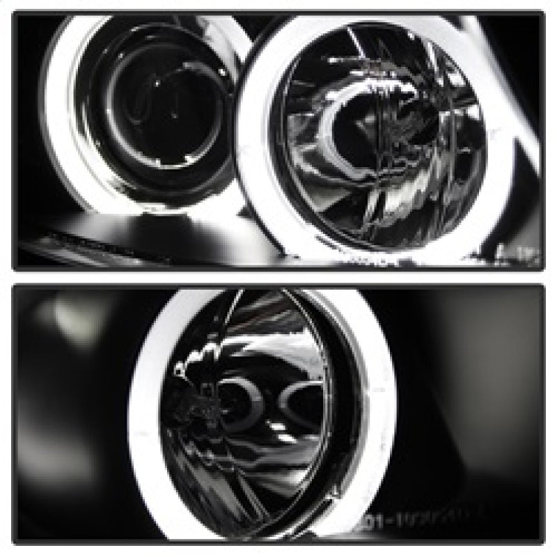 SPYDER 5009005 FITS: BMW E90 3-Series 06-08 Projector LED Halo Amber Reflctr Rplc Bulb Blk PRO-YD-BMWE9005-AM-BK Headlights