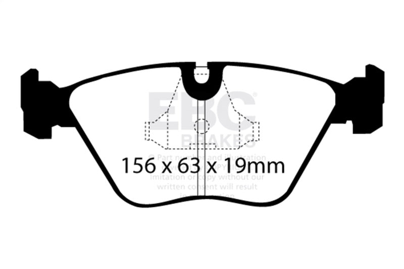 EBC DP4689R FITS: 92-95 BMW M3 3.0 (E36) Yellowstuff Front Brake Pads Brake Pads Performance