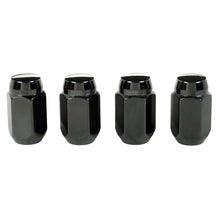 Load image into Gallery viewer, McGard 64031 FITS: Hex Lug Nut (Cone Seat) M12X1.5 / 13/16 Hex / 1.5in. Length (4-pack) Black Lug Nuts