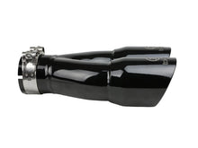 Load image into Gallery viewer, aFe 49T25364-B10 FITS: Takeda 2.5in 304 Stainless Steel Clamp-on Exhaust Tip 2.5in Inlet 3in Dual Outlet Black Tips