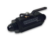 Load image into Gallery viewer, Vibrant 16744 FITS: -4AN to -4AN Male Shut Off Valve Black Fittings