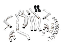 Load image into Gallery viewer, AWE Tuning 3020-43085 FITS: 2019+ BMW M340i (G20) Track Edition Exhaust Quad Diamond Black Tips Catback