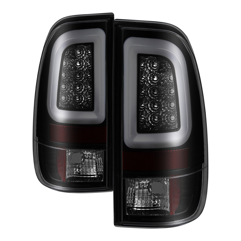 SPYDER 5084248 FITS: 97-03 Ford F150 Stylsd. F250 V3 Lght Bar LED Tail Lights Blk Smk ALT-YD-FF15097V3-LBLED-BSM Tail Lights
