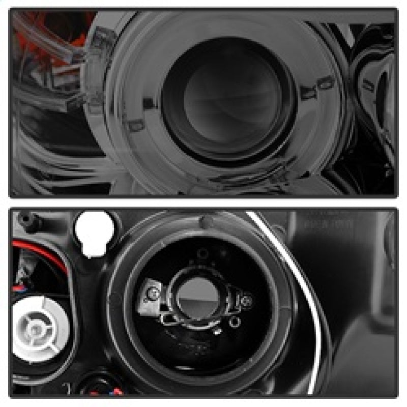 SPYDER 5009029 FITS: BMW E90 3-Series 06-08 (4 dr) Proj LED Halo Amber Reflctr Rplc Bulb Smke PRO-YD-BMWE9005-AM-S Headlights