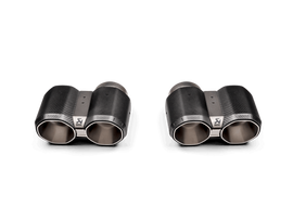 Akrapovic TP-CT/69 FITS: 2021+ BMW G87 M2, G80 M3 & G82 M4 Octagonal Carbon Design Tail Pipe Set Tips