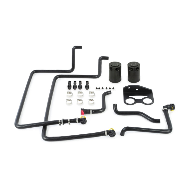 Mishimoto MMBCC-F27T-15SBE FITS: Oil Catch Cans FITS: 15-17 Ford F-150 2.7L EcoBoost Baffled Oil Catch Can Black Oil Catch Cans
