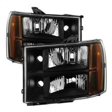 Load image into Gallery viewer, SPYDER 9034749 FITS:xTune GMC Sierra 07-13 Crystal Headlights Black HD-JH-GSIE07-AM-BK Headlights