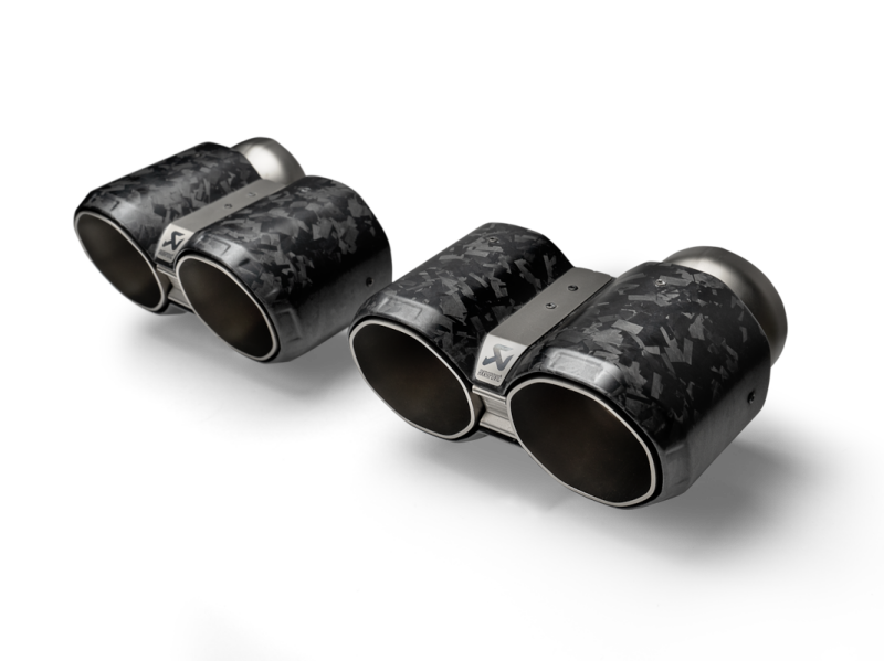 Akrapovic TP-CT/73/CF FITS: BMW M2 Coupe (G87) Tail Pipe Set Chopped Carbon Tips