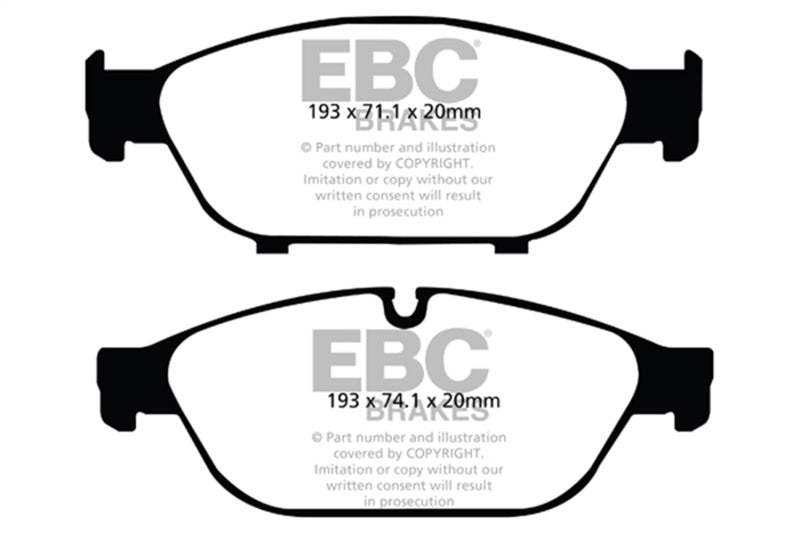 EBC DP32086C FITS: 12+ Audi A6 Quattro 3.0 Supercharged Redstuff Front Brake Pads Brake Pads Performance