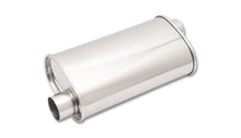 Load image into Gallery viewer, Vibrant 1127 FITS: StreetPower Oval Muff 5in x 9in x 15in long body 3in inlet I.D. x 3in outlet Offset-Offset Muffler