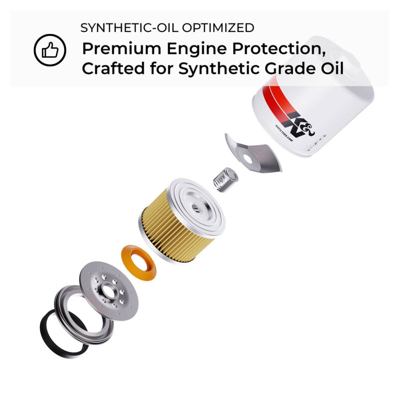 K&N Engineering HP-1017 FITS:K&N 3.74inch / 2.98 OD Performance Gold Oil Filter Oil Filters