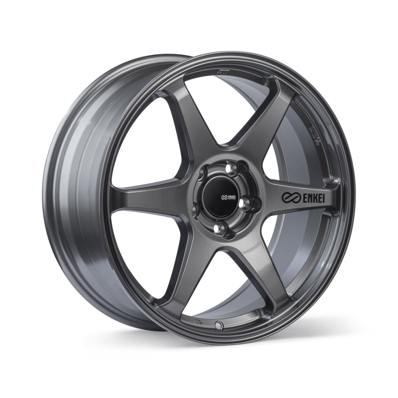 Enkei 539-895-6538GM FITS: T6R 18x9.5 38mm Offset 5x114.3 Bolt Pattern 72.6 Bore Matte Gunmetal Wheel Wheels Cast