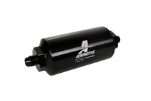 Load image into Gallery viewer, Aeromotive 12345 FITS: In-Line Filter (AN-6 Male) 10 Micron Microglass Element Bright Dip Black Finish Fuel Filters