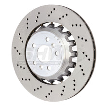Load image into Gallery viewer, SHW Performance BRL43503 FITS:SHW 2020+ BMW X3 M 3.0L Left Rear Cross-Drilled Lightweight Brake Rotor (34118054827) Brake Rotors Drilled