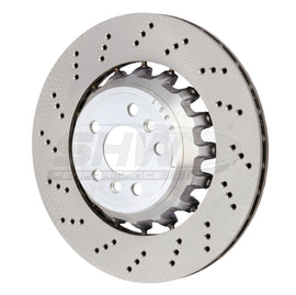 SHW Performance BRL43503 FITS:SHW 2020+ BMW X3 M 3.0L Left Rear Cross-Drilled Lightweight Brake Rotor (34118054827) Brake Rotors Drilled