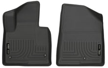 Load image into Gallery viewer, Husky Liners 13-15 Hyundai Sante Fe GLS/Limited WeatherBeater Front Row Black Floor Liners