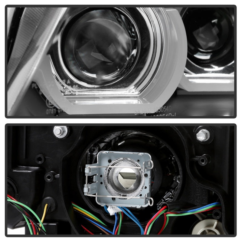 SPYDER 5086495 FITS: 09-12 BMW E90 3-Series 4DR HID w/ AFS Only LED Turn Black PRO-YD-BMWE9009-AFSHID-BK Headlights