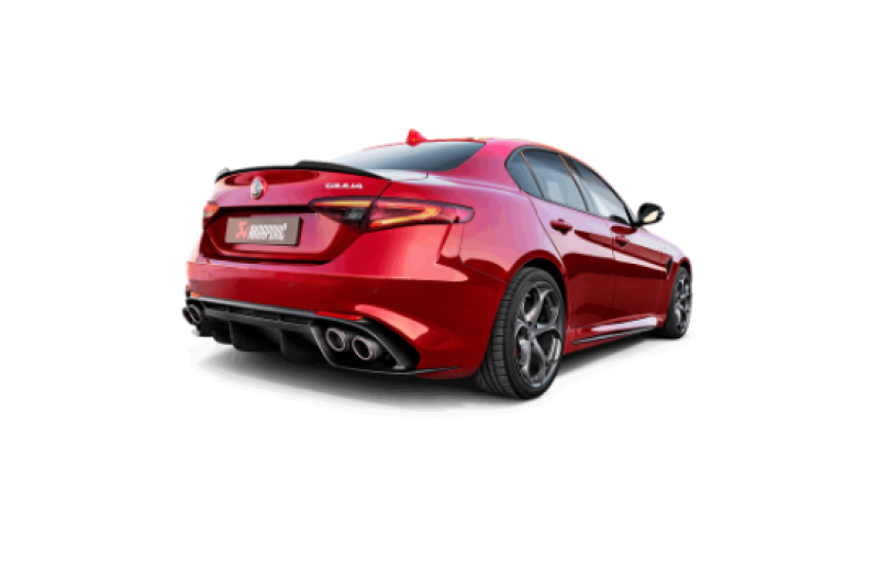 Akrapovic S-AR/TI/1H-E FITS: 17-19 Alfa Romeo Giulia Quadrifoglio Evolution Line Cat Back (Titanium) w/Link Pipes Catback